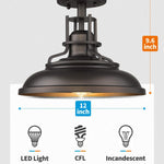 Hallway farmhouse ceiling light fixture black semi flush mount light fixture
