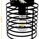 Small cage ceiling light fixture rust black industrial ceiling lamp