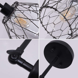 Industrial wall sconce lighting fixture metal cage wall light for porch bedroom