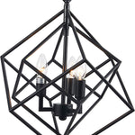 3 light art modern chandelier industrial black farmhouse hanging light fixture