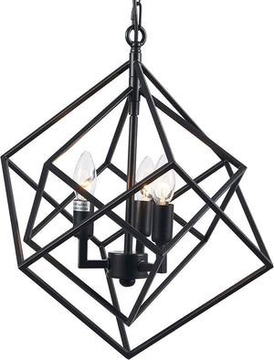 3 light art modern chandelier industrial black farmhouse hanging light fixture