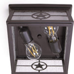 2 light ceiling mount lighting farmhouse glass ceiling lamp