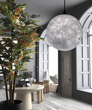 Moon Plug in pendant light adjustable hanging ceiling lighting fixture