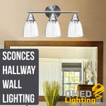 3 light wall lights farmhouse headboard wall sconce with premium finish