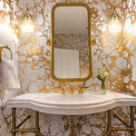 Modern brass wall lighting fixture single glass home wall sconce