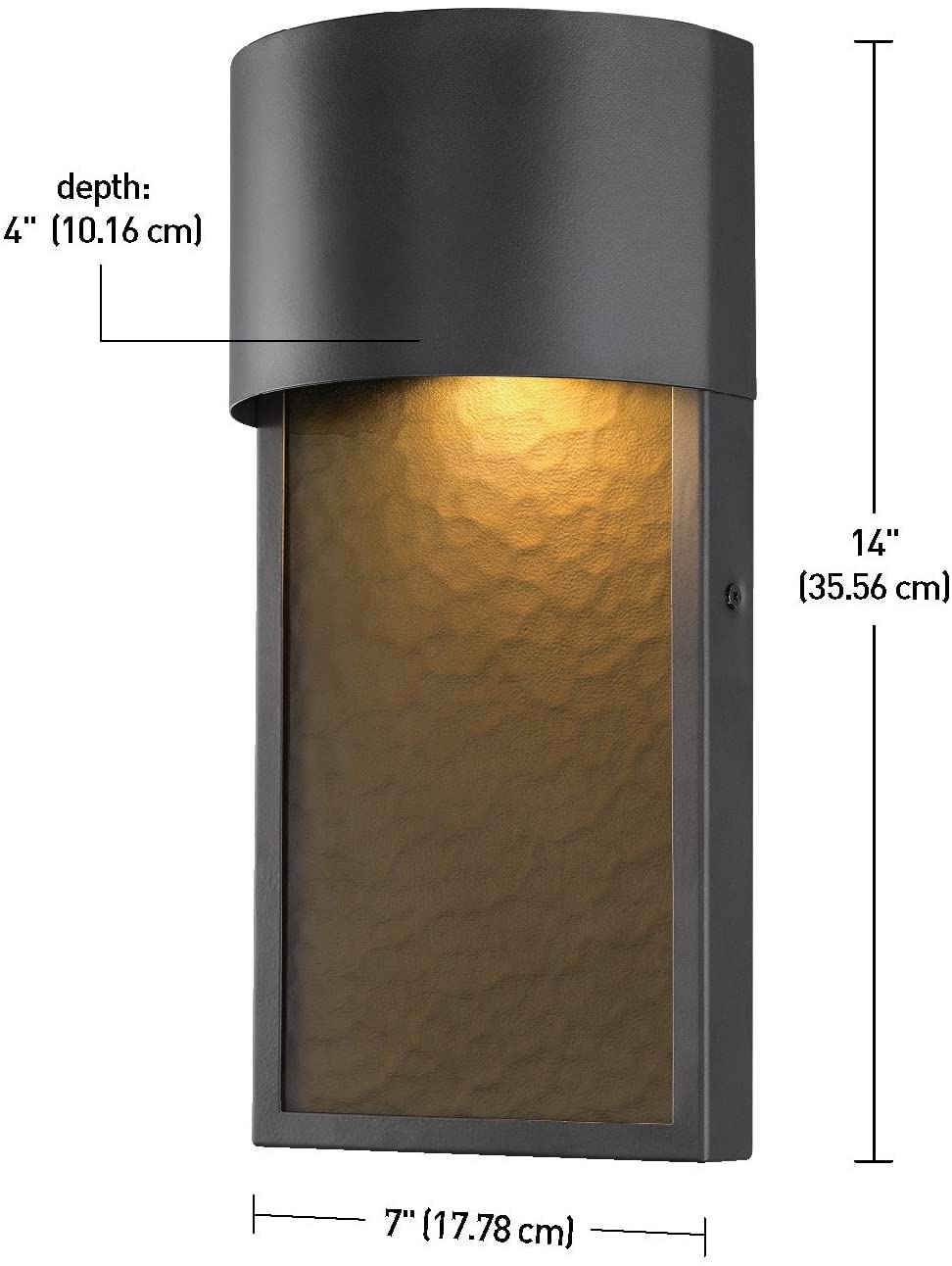 Black LED Integrated Wall Sconce