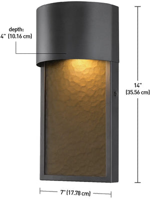 Black LED Integrated Wall Sconce