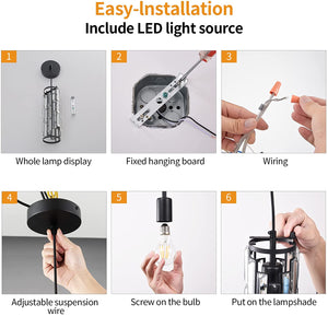 Modern black pendant lighting modern crystal pendant lamp adjustable lighting fixture