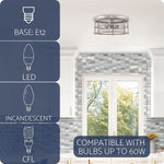 4 light farmhouse flush mount ceiling lamp cage close to ceiling lighting fixture
