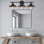 3 light vanity wall sconce industrial black wall light fixture