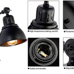 2 pack plug in  wall sconce light vintage black wall mount light fixture