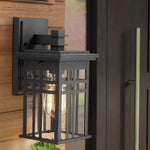 2 pack black glass wall mounted fixture