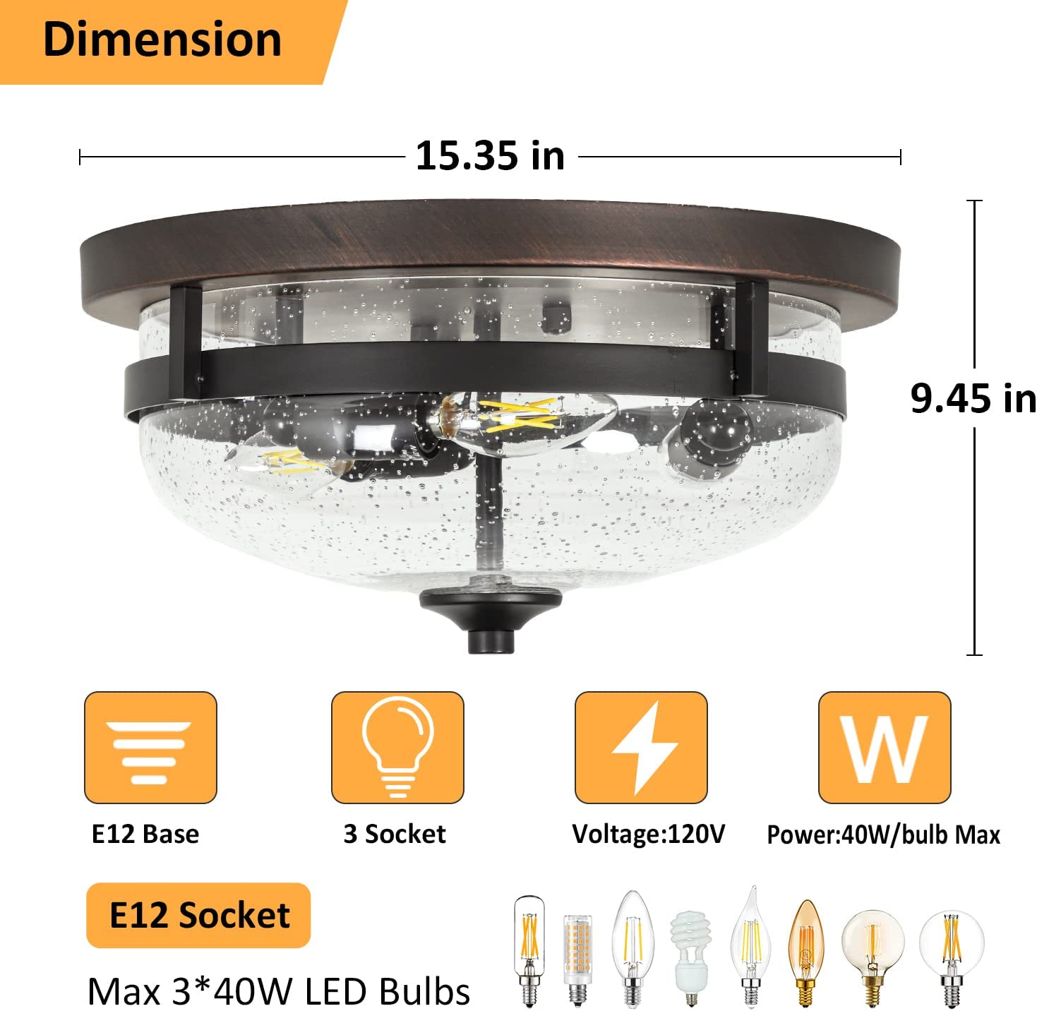 3 light industrial flush mount ceiling light farmhouse glass close to ceiling light fixture