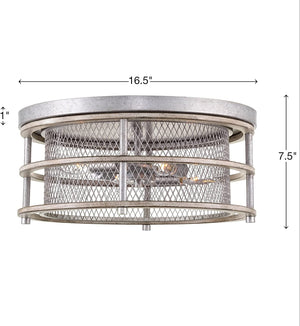 4 light farmhouse flush mount ceiling lamp cage close to ceiling lighting fixture