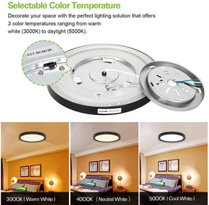 13 Inch LED Flush Mount Ceiling Light with Night Light Dimmable Ceiling Light Fixture
