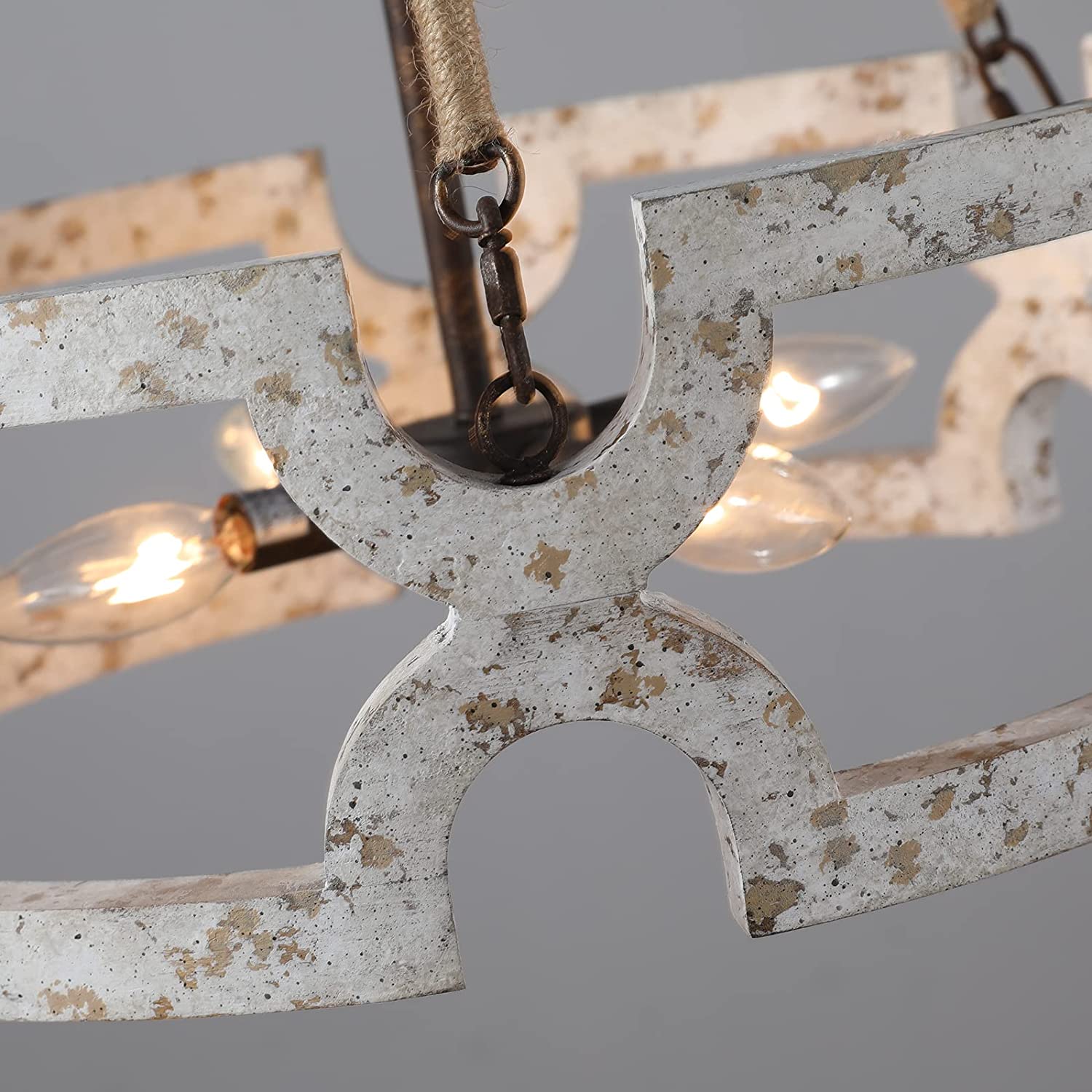 4 light dining chandelier rust wood farmhouse pendant light fixture
