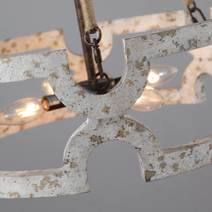4 light dining chandelier rust wood farmhouse pendant light fixture