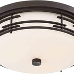 Bronze modern ceiling light flush mount lighting white glass ceiling lamp