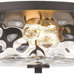 2 light flush mount light industrial glass ceiling light fixture