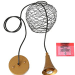 Modern gold pendant light wire cage pendant lamp