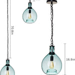 Green island pendant lights glass industrial pendant lighting