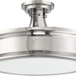 3 light semi flush mount ceiling light modern nickel ceiling lamp
