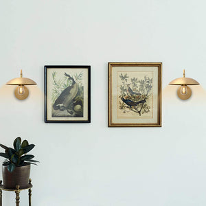 Gold arm wall light fixture retron wall lighting sconce