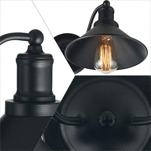 2 light farmhouse bathroom vanity lights industrial  bathroom light fixtures black