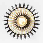 Black wire cage plug in pendant light with On/Off Switch