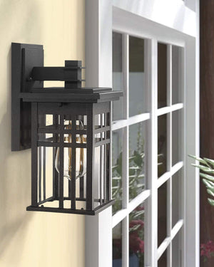 2 pack black glass wall mounted fixture