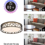 14 inch LED Flush Mount Ceiling Light round light ceilihg fixture with bronze finish