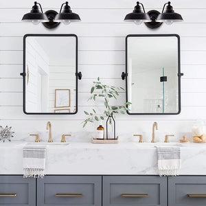 2 light rust vanity wall light black industrial wall mount lighting fixture