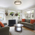 14 inch LED Flush Mount Ceiling Light round light ceilihg fixture with bronze finish
