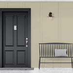 Industrial seeded glass wall sconce for porch
