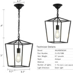 Vintage cage pendant light fixture lantern chandelier