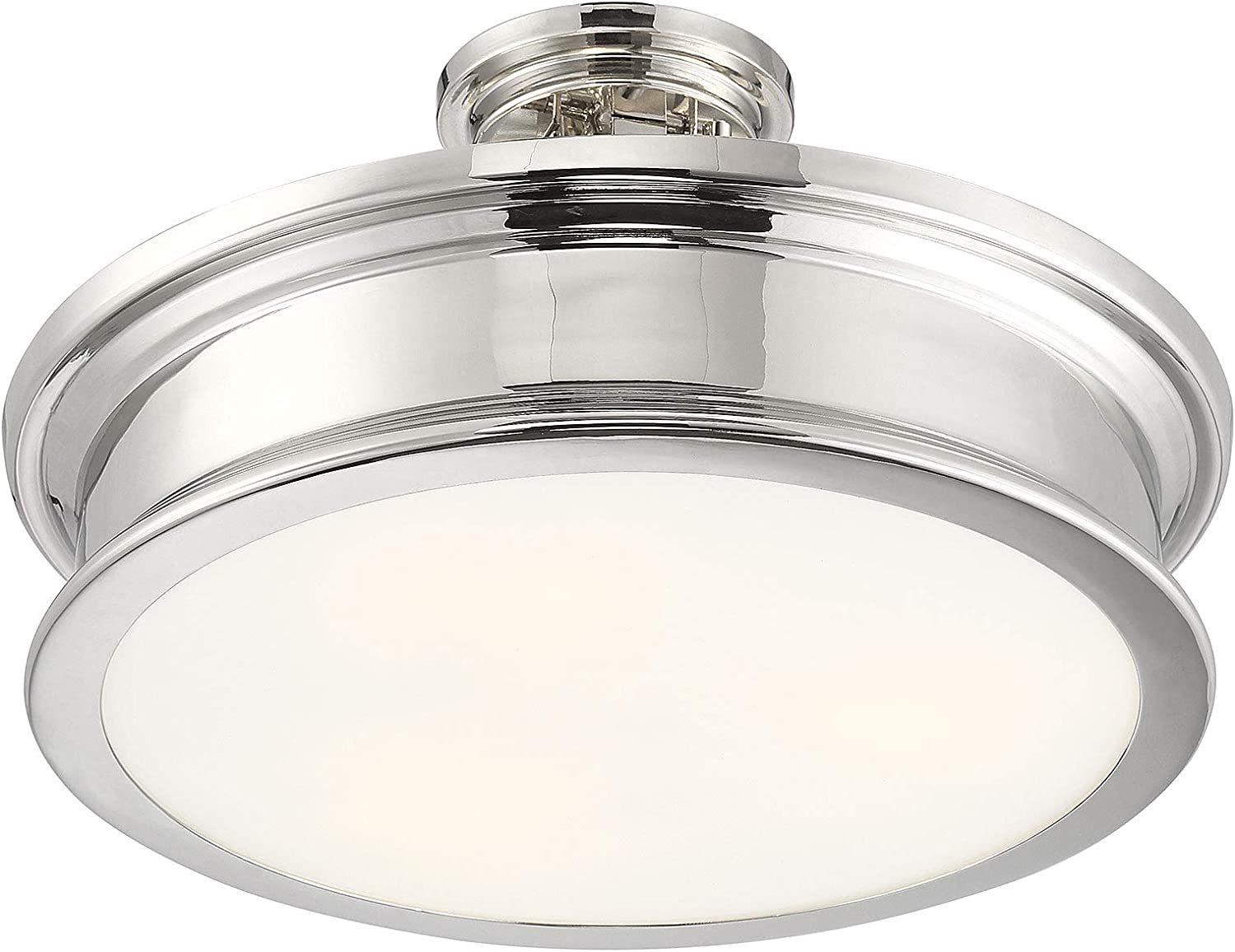 3 light semi flush mount ceiling light modern nickel ceiling lamp