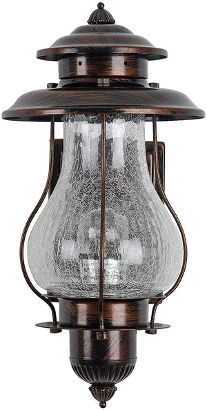 Outdoor vintage lantern glass dusk to dawn outdoor lighting