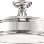 3 light semi flush mount ceiling light modern nickel ceiling lamp