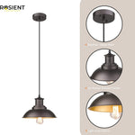 Industrial bar lights hanging light fixtures with oil bronze finish