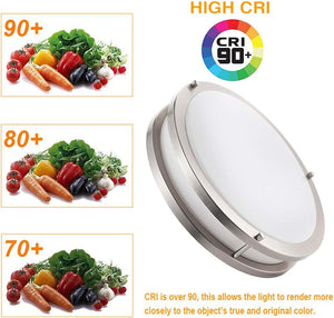 36W LED Ceiling Light Fixture 13 inch Flush Mount Light Fixture