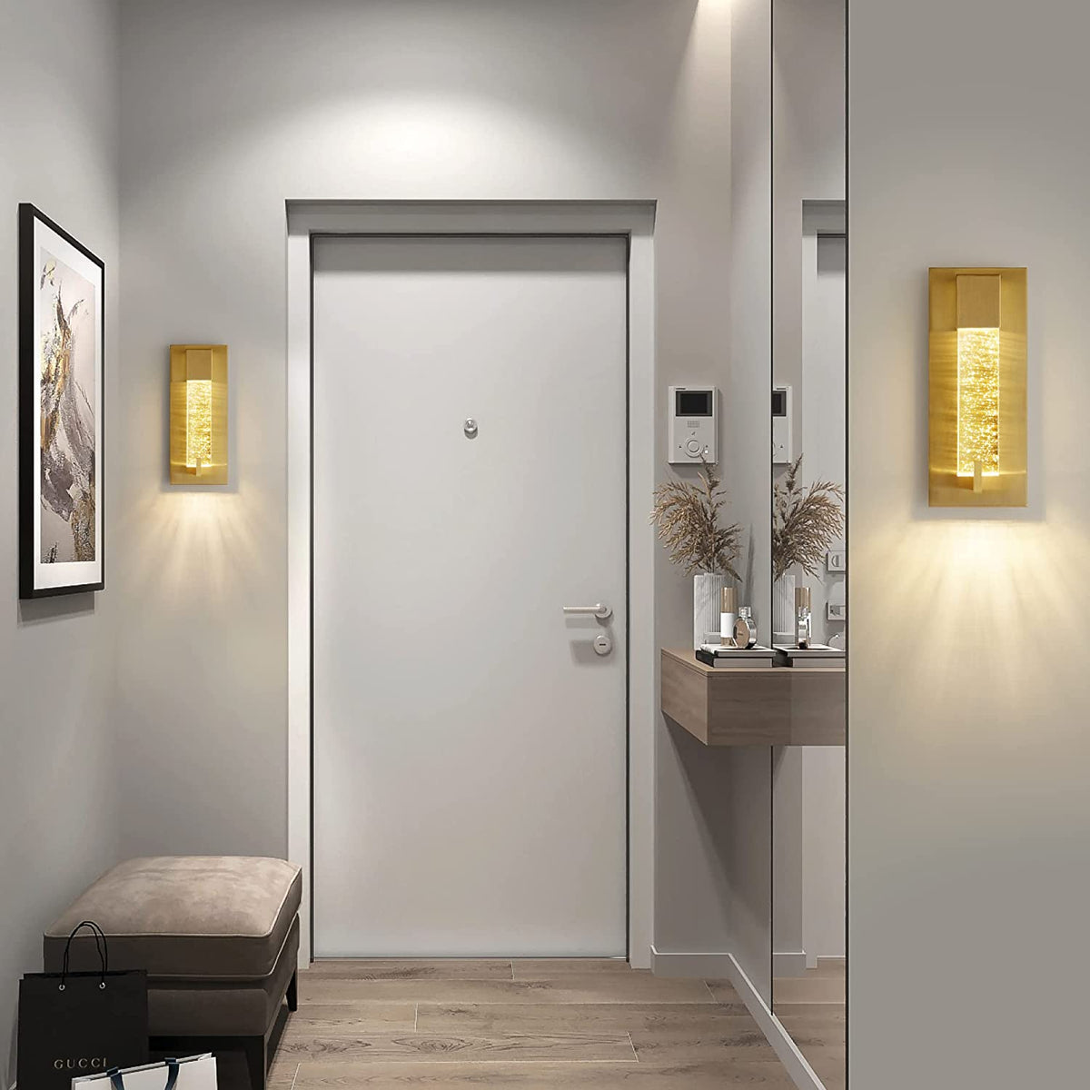 LED modern wall sconce lighting crystal vanity wall light fixture ...