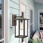 Outdoor porch decor wall light exterior black wall light fixture with glass shade