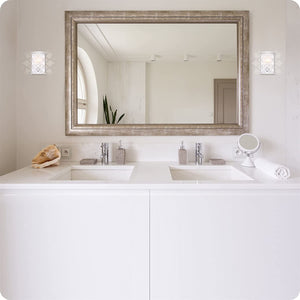 Modern simplicity wall light white frame wall fixture