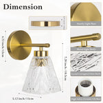 Glass wall sconce lighting fixture bathroon light fixture over the mirror