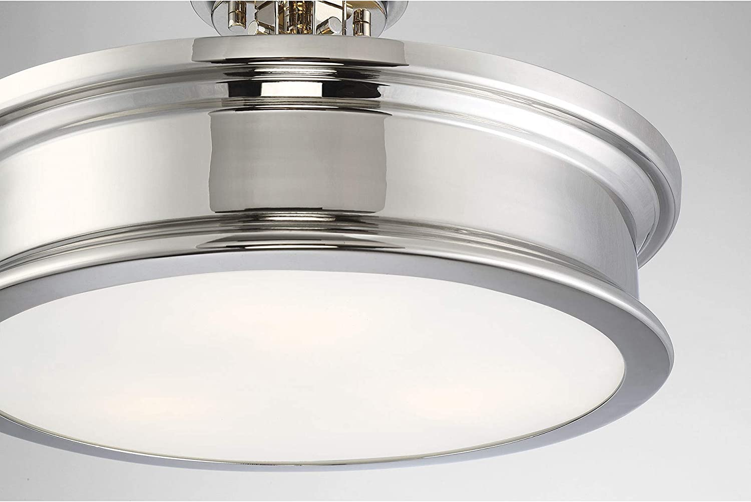 3 light semi flush mount ceiling light modern nickel ceiling lamp