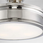 3 light semi flush mount ceiling light modern nickel ceiling lamp