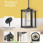 Vintage glass pendant lamp industrial cage hanging pendant lighting