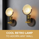 2 pack rustic wall sconce steampunk lantern wall mount fixture