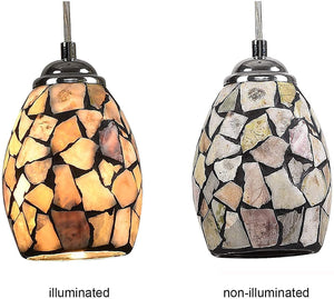 Natural stone tiffany pendant light mini island hanging light fixture for dining room
