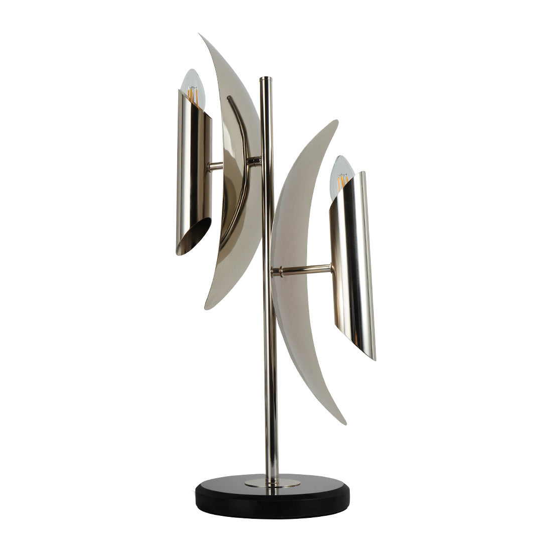 Modern table light home table lamps for living room with nickel finish